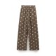 thumbnail image 4 of HH TRAF Pantalones rectos de cintura alta con estampado de moda de verano para mujer, con cordón y bordado, pantalones largos hasta el tobillo con bolsillos elegantes para mujer, 4 of 5