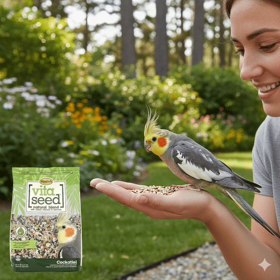 Higgins Vita Seed Cockatiel Food 2.5 lb Premium Seed Blend w/ Probiotics & DHA