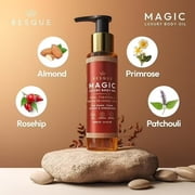 Besque Magic Body Oil, 3.4 FL OZ, After Shower Body Oil For Women, Hydrating Skin Care For Full Body That Plumps, Tightens, and Firms Skin With Natural Ingredients, Luxury Spa Gifts - Pack of 1