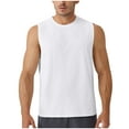thumbnail image 1 of aidice Débardeurs pour Hommes Été Col Rond Sans Manches Chemises Basiques Amples Décontractées Course Couleur Unie t-Shirts, 1 of 9