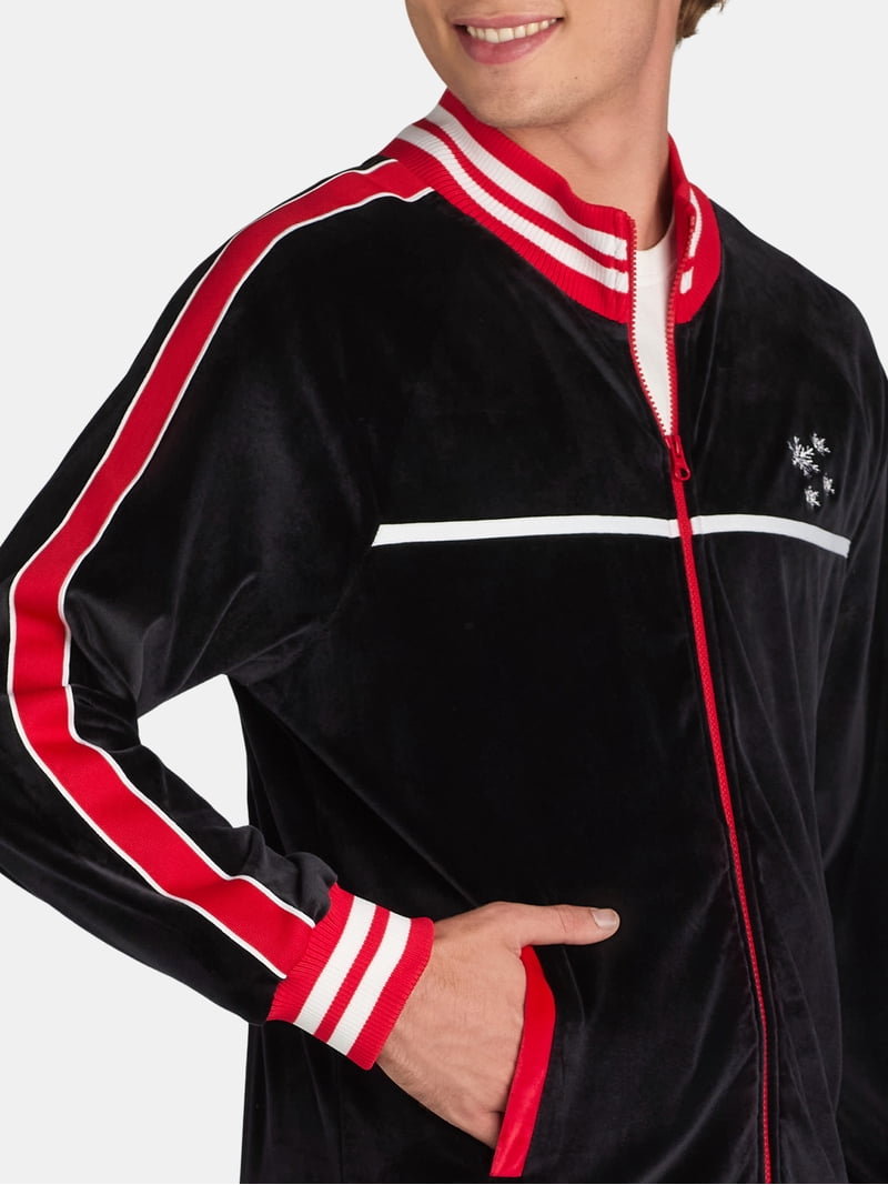 Jolly Knits Men's and Big Men's Velour Christmas Tracksuit Set, 2