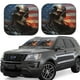 thumbnail image 1 of Balery Cyberpunk Skull American Flag Parasol para parabrisas de coche de 2 piezas | Parasol plegable para parabrisas delantero de coche para la mayoría de sedanes-Medium, 1 of 6