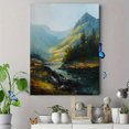 thumbnail image 4 of Mountain River Oil Painting Canvas Print, Suitable for Living Room, Bedroom, Dining Room, Office, Cabin Decor, 4 of 8