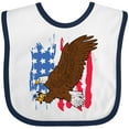 thumbnail image 3 of Inktastic Eagle with American Flag Boys or Girls Baby Bib, 3 of 4