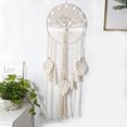thumbnail image 1 of Colgante de pared Atrapasueños Blanco Grande Boho Deco Tapiz tejido nórdico Colgante de pared bohemio Decoración elegante Decoración para el hogar Regalos Balcón Deco Dormitorio Deco, 1 of 4