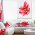 thumbnail image 1 of Big Red Flower Sketch on White - Large Floral Canvas Artwork, 1 of 3