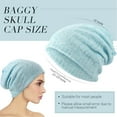 thumbnail image 3 of 5 Pieces Women's Slouchy Beanie Hat Stretch Turban Hats Cancer Headwear Caps Baggy Skull Sleep Scarf, 3 of 6