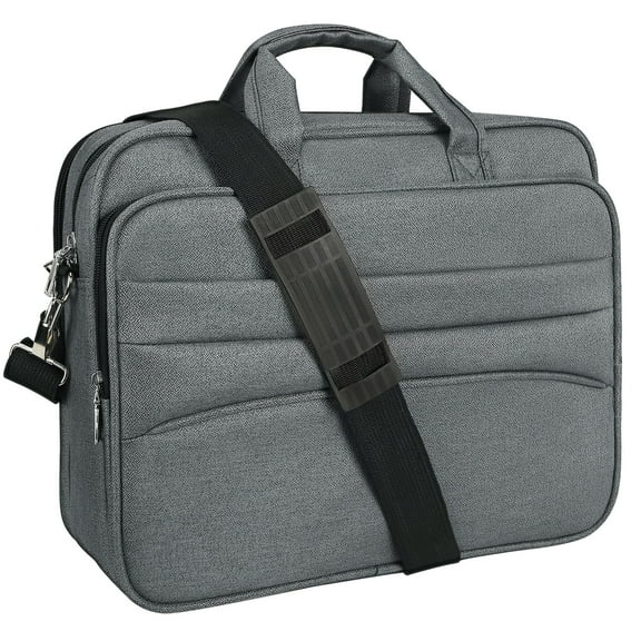 CshidWorld Laptop Bag Case, 15.6 inch TSA Laptop Sleeve Computer Bag Water Resistant Computer  Carrying Bag for Business Travel Office, Gifts for Men Women, Gray