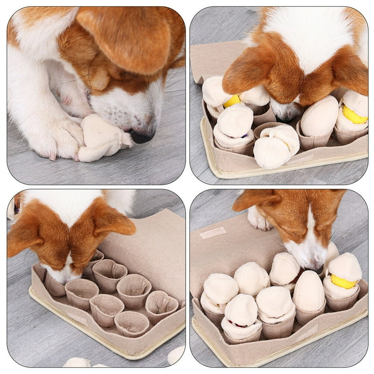 1Pc Dog Foraging Toy Treat Dispenser Dog Snuffle Egg Box Food