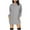 Grey, variant on Puliio Womens Dresses Solid Color Long Sleeve Hoodie Dress With Pocket Fashion Casual Comfort Dresses