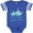 Football Blue and White, variant on Inktastic My Grandma Loves Me Boys or Girls Baby Bodysuit