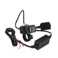 thumbnail image 1 of Cargador De Teléfono Móvil Para Motocicleta, Puerto USB Dual, Cubierta A Prueba De Polvo Con Cable De 1,5 M, 1 of 9