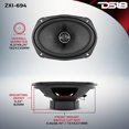 thumbnail image 5 of DS18 ZXI-694 Altavoz coaxial de audio para automóvil 6x9 con tweeter de neodimio incorporado y cono de Kevlar - 2 vías 360 vatios máx. 4 ohmios (2 parlantes), 5 of 5