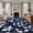 Blue, variant on 5'x8' Area Rugs, Blue White Eucalyptus Leaves Indoor Outdoor Area Rug for Living Room Bedroom, Spring Summer Watercolor Plant Washable Bathroom Rugs Kitchen Floor Carpet Mats Home Decor Aesthetic