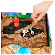 Kinetic Sand, Dino Dig Playset with 10 Hidden Dinosaur Bones, Play Sand Sensory Toys, Stocking Stuffers & Christmas Gifts for Kids Ages 6+