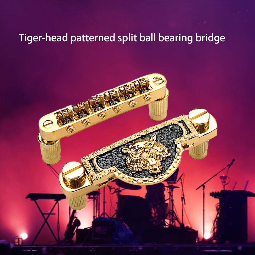 Miiottaa Roller Saddles Guitar Bridge Tailpiece Electric Guitar Bridge Easy to Install