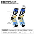 thumbnail image 2 of Masiiu Bluey Pattern Adult Crew Socks, Breathable Color-Block Mid-Calf Socks, Comfortable for Daily Wear and Sports, 2 of 6