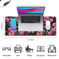 thumbnail image 5 of Long Mouse Pads for Desk,Pioneer Flower Floral Print Pattern Desk Mats on Top Of Desks, Desk Mouse Pad Extra Large with 3mm Non-Slip Base and Stitched Edge for Gaming,Office,Work,Home 31.5"x11.8", 5 of 6