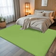 thumbnail image 5 of Fruit Green 5x7 Area Rugs, Farmhouse Solid Green Color Modern Art Non-Skid Rubber Backing Large Rectangle Rugs - Living Room Bedroom Home Office, Indoor Floor Mat Carpets Washable Rug, 5 of 9