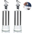 thumbnail image 3 of Automatic Opening and Closing Oil Can Kitchen Household Goods Oil Bottle with Pourer, Vinegar and Oil Dispenser, Olive Oil Bottle Container, Stainless Steel,GTICPHYJ, 3 of 8
