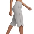 thumbnail image 3 of BLVB Capri Pants for Women High Waist Stretch Women's Capris Workout Yoga Cropped Pants Loose Straight Leg, 3 of 5