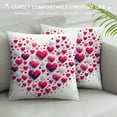 thumbnail image 3 of Leisuo Ultra Soft Hearts Pillowcases - Premium Hotel Quality Microfiber, Soft and Smooth Envelope Closure Pillow Covers,, 3 of 5