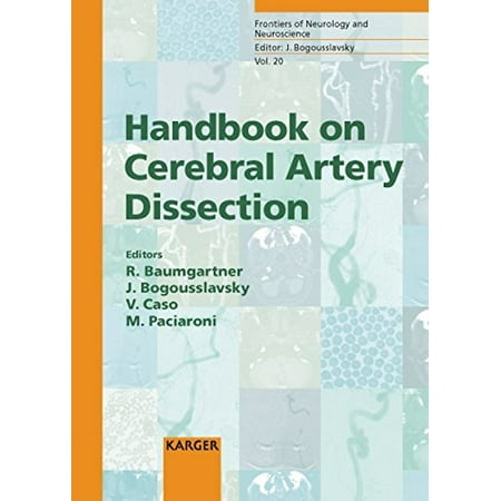UPC: 9783805579865 | Handbook on Cerebral Artery Dissection (FRONTIERS OF NEUROLOGY AND NEUROSCIENCE) – Baumgartner  R. W.