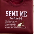 thumbnail image 2 of Send Me Isaiah 6 8 Embroidered Sweatshirt, Bible Verse Tee Shirt, Christian Faith Shirt, Christian Religious Shirt Gift, Faith Based Gift, 2 of 5