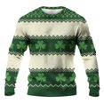 thumbnail image 3 of Camiseta de Día de San Patricio Hombres de Manga Larga Casual Cuello Redondo Tops para Fiesta Festival Viajes de Vacaciones Y Uso Diario Camisetas de Hombre Casual Estilado Verano, 3 of 8