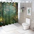 thumbnail image 7 of Orinice Riyidecor Dream Magic Shower Curtain Green Fairy Tale Mushroom Tree Grass Garden Landscape Wonderland Butterfly Plant Bathroom Decorative Fabric Polyester Waterproof 69x72, 7 of 7