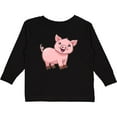 thumbnail image 3 of Inktastic Cute Pig Boys or Girls Long Sleeve Toddler T-Shirt, 3 of 5