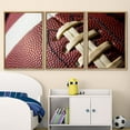 thumbnail image 2 of wall26 Framed Canvas Print Wall Art Set Close Up Details of Vintage Football Sports Athletes Photography Modern Art Rustic Scenic Colorful Ultra for Living Room, Bedroom, Office - 16"x24"x3, 2 of 5