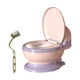 thumbnail image 4 of Bebé Orinal Inodoro Inodoro Realista Incluye Cepillo de Limpieza Tamaño Compacto Entrenamiento Transición Orinal Asiento Orinal Extraíble Bebés Niños Asiento PP Rosa, 4 of 8