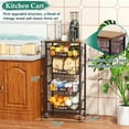 thumbnail image 2 of Organizador de cocina y carrito de almacenamiento OKZEST, cesta de fruta de 5 niveles, 2 of 9
