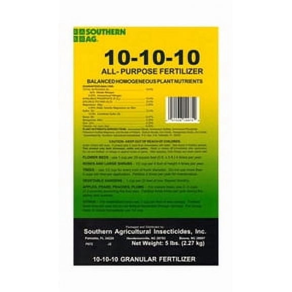 All Purpose Fertilizer 10-10-10 - 5 Lbs Bag by Southern  Ag