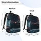 thumbnail image 2 of Balery Astronaut Helmet Reflections Mochila Clásica Impresa Básica para Viaje, Mochila Escolar Resistente al Agua, Mochila de Lona con Correas Ajustables-Medium, 2 of 5
