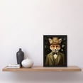 thumbnail image 2 of Fox in Floral Victorian Suit and Top Hat Surrealism Artwork Green Orange Woodland Gentleman Artwork Framed Wall Art Print A4, 2 of 5