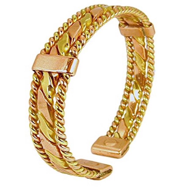 Proexl Womens Solid Copper Bracelet Tara with Gift Box (6.75