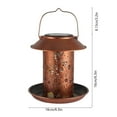 thumbnail image 2 of IP65 Waterproof Solar Bird Feeder with LED Lighting, Durable Iron Construction, Easy Refill Design, Wind and Rain Resistant for Garden and Outdoor Bird Watching Enthusiasts, 2 of 5