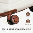 thumbnail image 4 of 20" Carry-on Luggage Set,Hardside Lightweight ABS Suitcase with 7 Pieces Organizer Bags,White Tan, 4 of 8