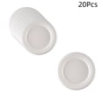 thumbnail image 2 of 20 Pcs White Paper Plates, 7 Inch Disposable Dessert Dinnerware for 20 Guests, Sturdy Cake Snack Plates for Birthday Party Picnic and Daily Use, 2 of 7