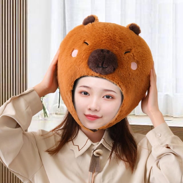 Sombrero de carpincho Yinane Gorro de animales de peluche