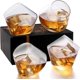 thumbnail image 1 of Copa de Vidrio Transparentes Sin Tallo - Copa de Whisky Inclinada - Adecuadas para Vino, Whisky y Cócteles - Regalo perfecto para Cumpleaños, Aniversario, Día de San Valentín y Acción de Gracias, 1 of 4