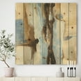 thumbnail image 2 of Designart 'Abstract River Run I' Modern & Contemporary Print on Natural Pine Wood, 2 of 3