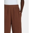 thumbnail image 5 of No Boundaries Soft Fleece Wide Leg Pants, 30” Inseam, 1 or 2-Pack, Women’s XXS-4X, 5 of 5