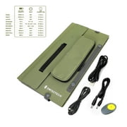 Swiss Tech 100W Foldable Solar Panel, USB-A & USB-C Portable Charger, Waterproof