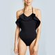 thumbnail image 3 of Traje De Baño Halter Para Mujer Traje De Baño De Una Pieza Con Volantes Push Up Bikini Acolchado (M) Likrtyny Mujer, 3 of 6