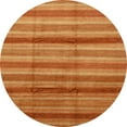 thumbnail image 1 of Ahgly Company Indoor Round Abstract Orange Red Abstract Area Rugs, 5' Round, 1 of 6