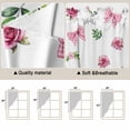 thumbnail image 5 of Valentine's Day Swag Valances for Windows, Kitchen Window Curtains Over Sink, Spring Roses Romantic Pink Bows Leaves Window Treatment Curtains for Living Room/Bedroom Curtains 2 Panel Sets 36"x45", 5 of 8