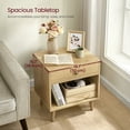 thumbnail image 4 of Nightstand, Small Bedside Table With Drawer, Open Compartment, And Pine Wood Legs, For Living Room Bedroom, 15.7 X 19.7 X 22.8 Inches, 4 of 8